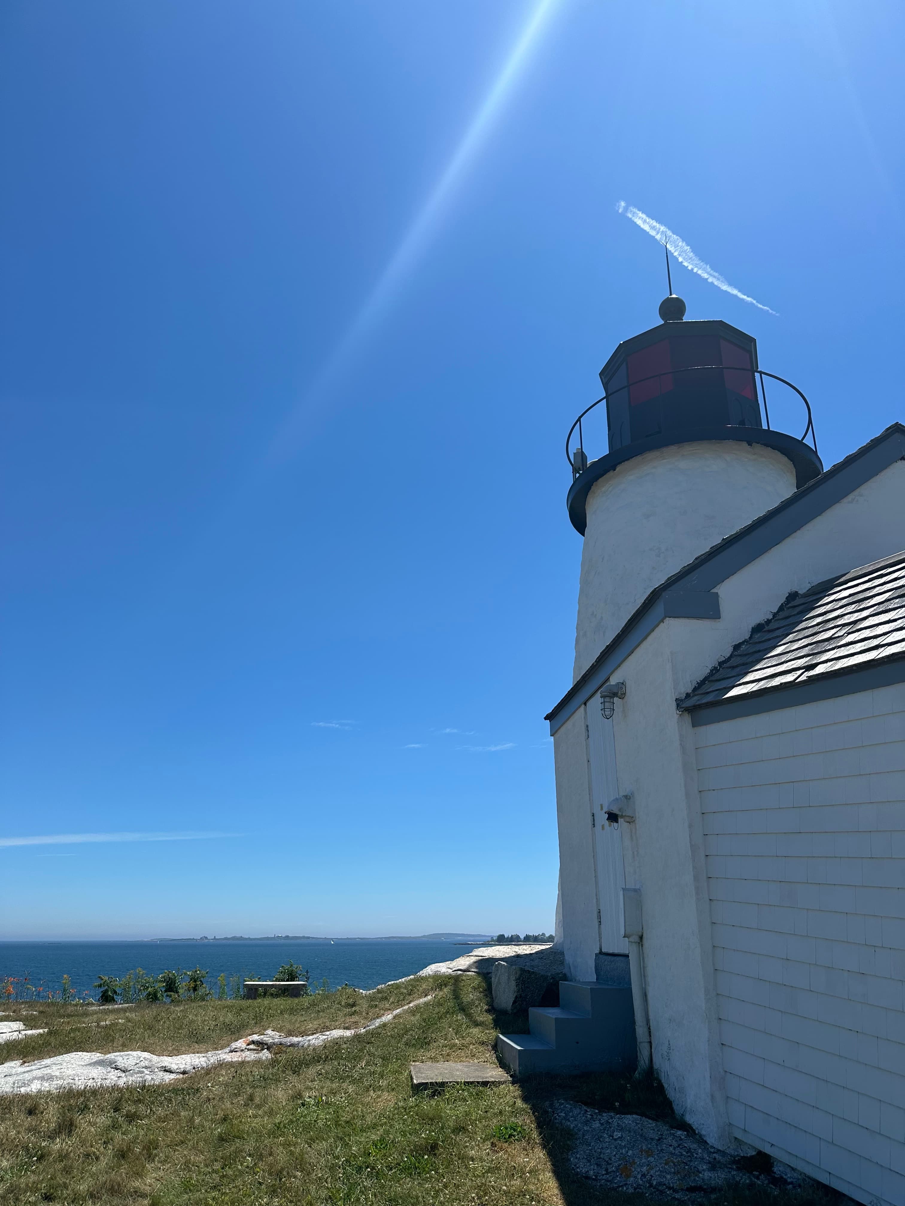The rugged coastline of Ocean Point, Maine